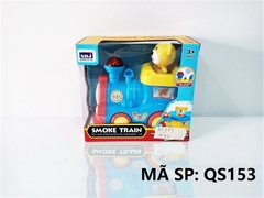 QS153  HỘP XE LỬA PIN GẤU PHUN KHÓI NHẠC ĐÈN