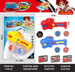 _015-23  VỈ SÀN ĐẤU CON QUAY SẮT 2C + 1C TAY CẦM KHỦNG LONG