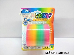 A0105-1  VỈ VÒNG MÀU 1C LỚN Magic Rainbow   A0105