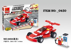 _0450  HỘP LOGO RÁP XE ĐUA TRỚN + TRẠM ĐỔ XĂNG 144 MIẾNG