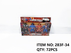 283F-34  VỈ HỘP SIÊU NHÂN 4T AVENGER ĐÈN (NHỆN, NGƯỜI SẮT, ĐỘI TRƯỞNG MỸ, NGƯỜI DƠI)