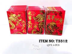 T3312  XẤP 10C LÌ XÌ ĐỎ RỔNG CHỮ HOA