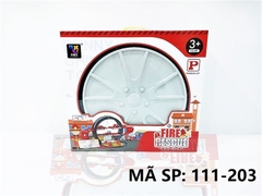 111-203  HỘP LỐP XE BÃI ĐẬU XE CỨU HỎA + 3C (2C XE SẮT + TRỰC THĂNG)