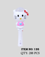 126  TÚI CHÂU XOAY PIN ĐÈN MÈO KITTY (OPP)