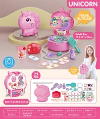 KL02-2  TÚI XÁCH TRANG ĐIỂM NGỰA PONY, MÁY CHỤP HÌNH, LƯỢC