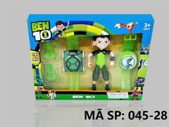 _045-28  HỘP ĐỒNG HỒ BEN PIN 2C + 1T BEN + 2T THÚ TRONG   BEN10