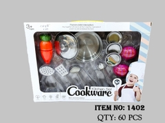 1402  HỘP BẾP INOX (NỒI, DĨA, CÀ RỐT CẮT, HÀNH TÍM, MUỐNG)