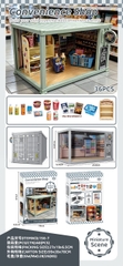 156-7  HỘP NỘI THẤT CONTAINER CỬA HÀNG TIỆN LỢI 36 MIẾNG
