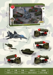 159D-2  HỘP XE QUÂN SỰ TRỚN 7C ĐỦ MẪU (TĂNG, CHỞ HỎA TIỄN, MÁY BAY)
