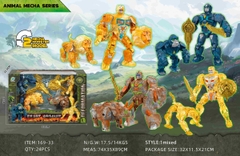 169-33  HỘP RÁP ROBO CƯỠI THÚ 2C (SƯ TỬ, TINH TINH)