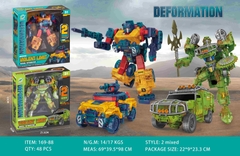 169-88  HỘP RÁP ROBO BIẾN HÌNH XE TĂNG, XE QUÂN SỰ 1C ĐỦ MẪU