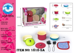 1818-5A  HỘP BẾP INOX, NỒI, CHẢO (MÀU)