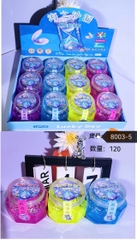 8003-5 HỘP 12 HŨ SLIME ĐỒNG HỒ CÁT