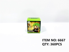 6667  HỘP LOGO RÁP 3D HẢI TẶC RORONOA ZORO 608 MIẾNG   Pirate
