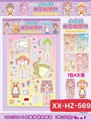 XX-HZ-569 LỐC DÁN TƯƠNG TÁC THAY ĐỒ BABY 30 MIẾNG XX-HZ-570 (2 KIỂU)