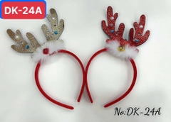 DK-24A  TÚI 2C CÀI TÓC NOEL SỪNG TUẦN LỘC ĐÈN