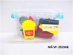 2019AB HỘP NHỰA BẾP GAS ĐƠN, BÌNH GAS, 1 NỒI, 2 CHẢO, BÁNH KITCHEN 11