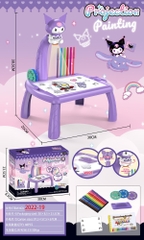 2022-19  HỘP BẢNG XÓA PIN ĐÈN CHIẾU HÌNH SANRIO + VIẾT MÀU