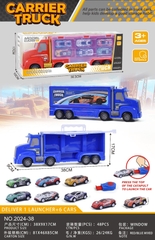 2024-38  HỘP XE CONTAINER TRỚN CHỞ 6C XE HƠI + 1C BỆ PHÓNG