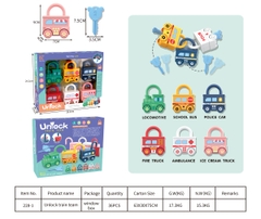 228-1  HỘP XE LỬA Ổ KHÓA + CHÌA KHÓA 6C