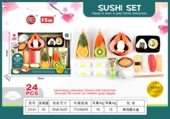 23-41  HỘP BẾP SUSHI, TRỨNG CÁ HỒI, TÔM, HÀO 24 MIẾNG