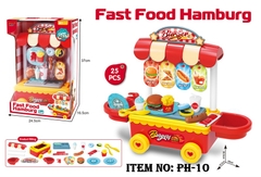 PH-10  HỘP XE ĐẨY THỨC ĂN NHANH 25 MIẾNG