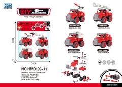 HMD199-11  TÚI XE CÔNG TRÌNH CỨU HỎA TRỚN 4C ĐỦ MẪU + ỐC VÍT (PVC)