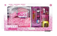25398P HỘP NỘI THẤT BABY+ BÀN TRANG ĐIỂM+ TỦ ĐỒ+GIƯỜNG NGỦ+ GỐI+GIÀY+ TÚI XÁCH