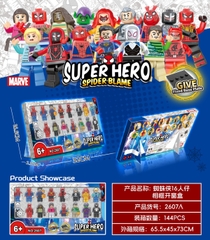 2607A  HỘP 16C MÔ HÌNH NHÂN VẬT LOGO AVENGER