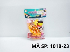 1018-23  TÚI BẾP DÍNH BÁNH PIZZA, BÁNH MÌ, KHOAI TÂY CHIÊN, 1C BÉ CHIBI (PVC)