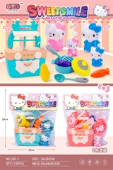 501-1  TÚI KỆ BẾP GAS BỒN RỬA CHÉN + 2C MÈO KITTY (PVC)