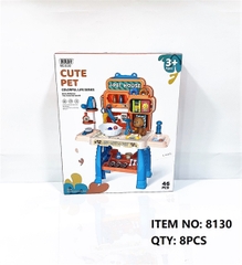 8130  HỘP KỆ BÀN CHĂM SÓC THÚ CƯNG 46 MIẾNG