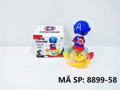 8899-58  HỘP SIÊU NHÂN CAPTIAN AMERICA ĐỨNG HOA PIN NHẠC ĐÈN