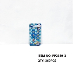 PP2689-3  VỈ ĐỒNG HỒ PIN BẮN ĐĨA DOREMON + 3C ĐĨA