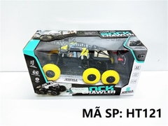 HT121  HỘP XE HƠI ĐỊA HÌNH 6 BÁNH ĐIỀU KHIỂN 7 ĐỘNG TÁC, CÓ SẠC, TL 1:16