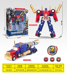 325-BX3  HỘP RÁP ROBO BIẾN HÌNH XE CONTAINER 2 IN 1