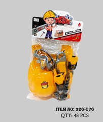 326-C76  TÚI NÓN KỀM BÚA, ÁO, BỘ ĐÀM, CƯA, MẮT KIẾNG