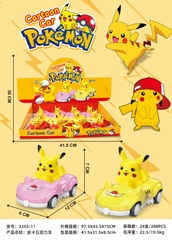 3355-11  HỘP XE HƠI TRỚN POKEMON 12C ĐỦ MẪU