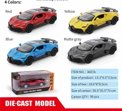 3607A  HỘP XE HƠI BUGATTI MÔ HÌNH PIN NÚT ĐÈN MỞ CỬA