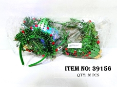 39156F  TÚI 2C CÀI TÓC NOEL ĐÈN CÂY THÔNG NGÔI SAO KIM TUYẾN