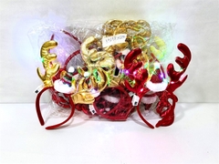 39158F  TÚI 2C CÀI TÓC NOEL ĐÈN NÓN CÂY THÔNG SỪNG TUẦN LỘC