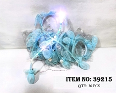 39215F TÚI 1C CÀI TÓC GIẬT TAI THỎ ĐÈN (BÓP HƠI)