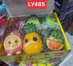 LY485 LỐC SQUISHY HOA QUẢ 12 CÁI