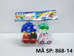 868-14  TÚI XE ROBOCAR POLI TRỚN 4C ĐỦ MẪU (PVC)