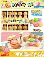 MY-296 LỐC SQUISHY MOCHI BÁNH PUDDING PHA LÊ 40 CÁI
