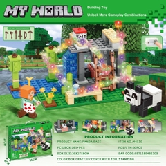 44130  HỘP LOGO RÁP MY WORLD PIN ĐÈN 165 MIẾNG