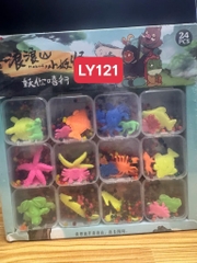 LY121 LỐC 24 HỘP KHỦNG LONG, THÚ BIỂN NGÂM NỞ