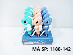 1188-142  HỘP QUẠT BÓP TAY CÁ NGỰA THỔI XÀ BÔNG 12C