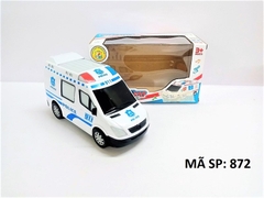 872  HỘP XE CS PIN NHẠC ĐÈN 911 City Rescue Car     872, 873