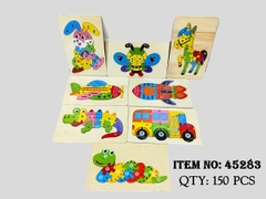 45283  BẢNG GỖ XẾP HÌNH ĐỦ MẪU